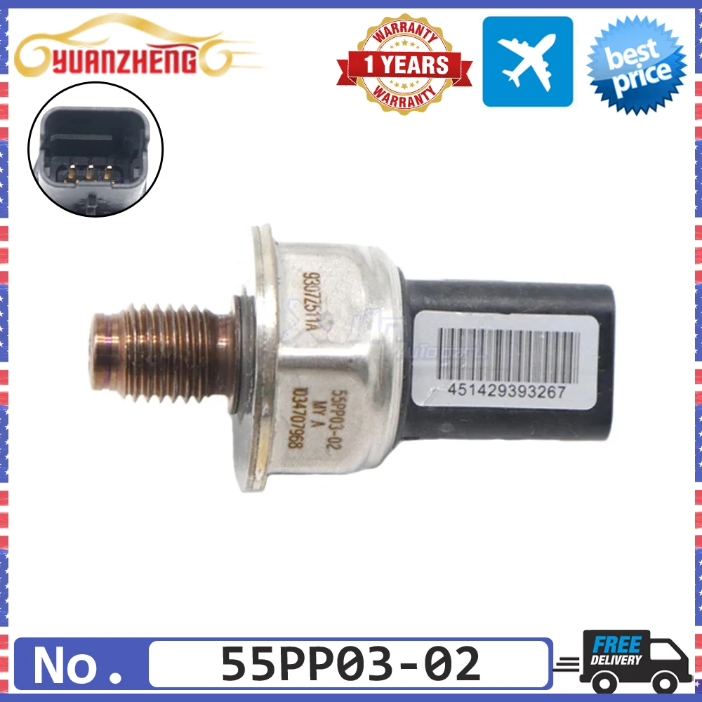 Fuel Rail Pressure Regulator Sensor valve 55PP03-02 For Renault Clio Kangoo Megane Scenic Jaguar X-Type SsangYong Kyron 85PP030