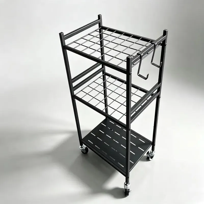 Heavy Duty Steel Garden Tool Storage Rack 35 Piece Long Handled Organizer for Garage Shed Outdoor Equipment Holder