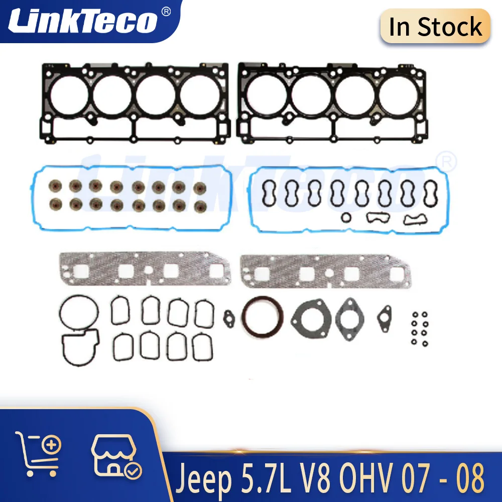 

Engine Parts Cylinder Head Gasket Set Fit 5.7 L V8 Gas For Chrysler Aspen Dodge Charger Ram 1500 Jeep Grand Cherokee 5.7L 05-08