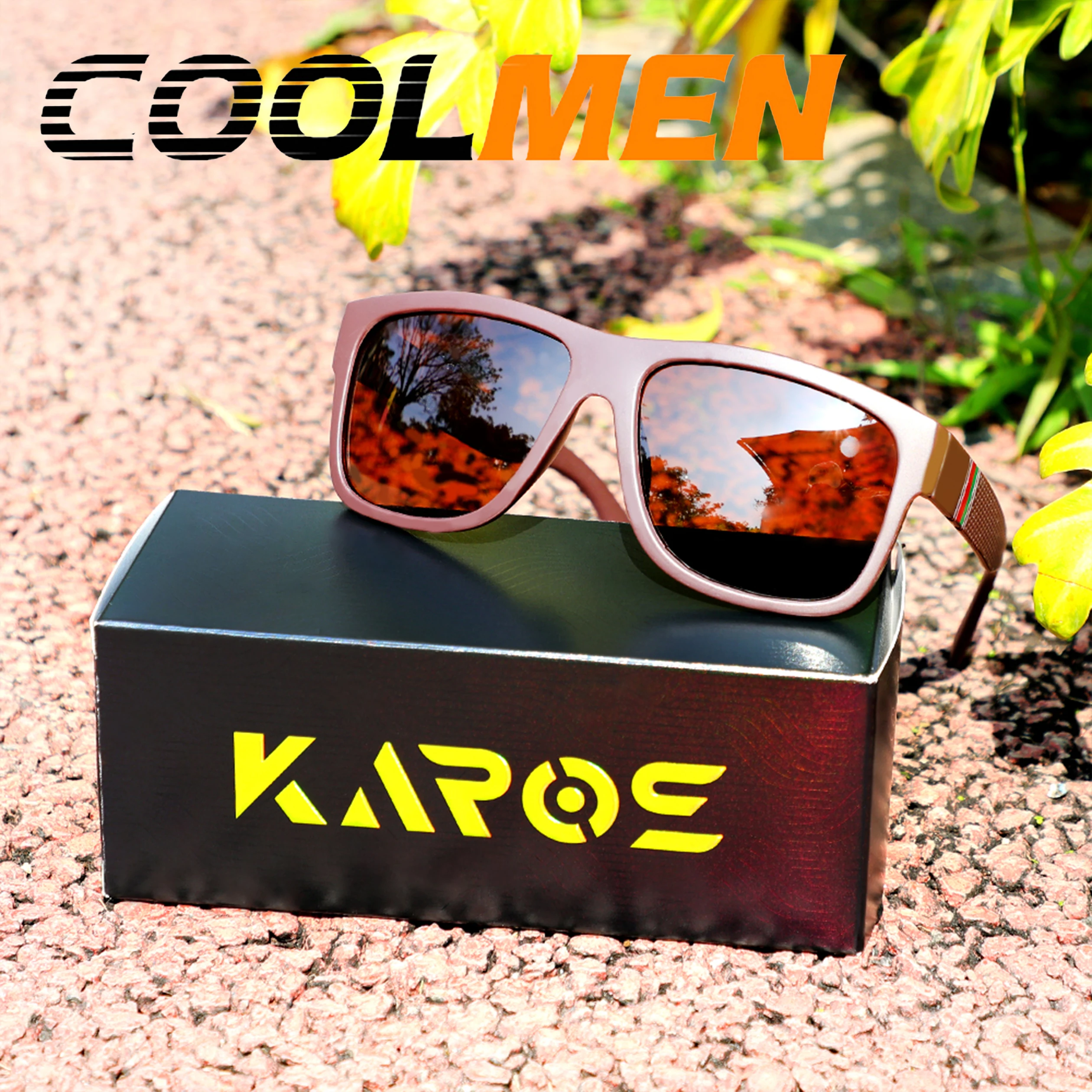 

COOLMEN Polarized Fishing Sunglasses for Men Women UV400 Protection Sports Driving Cycling Goggles With Box