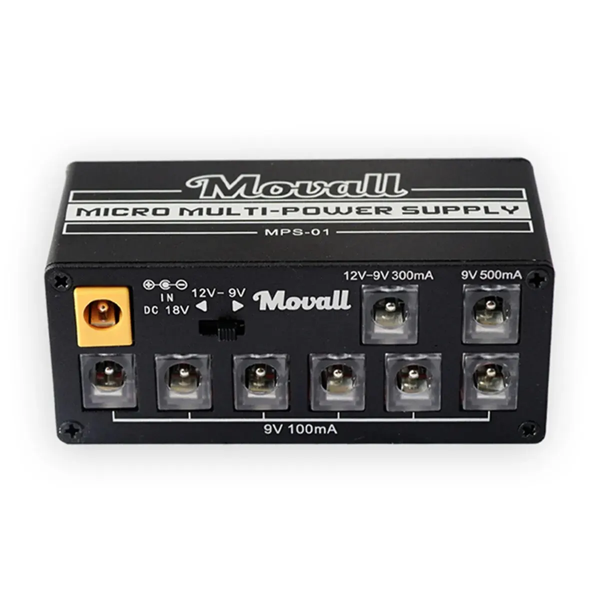 Movall MPS-01 Guitar Pedal Power Supply 8 Isolated Output Anti-interference 18W Different Output Effect Power Guitar Accessories