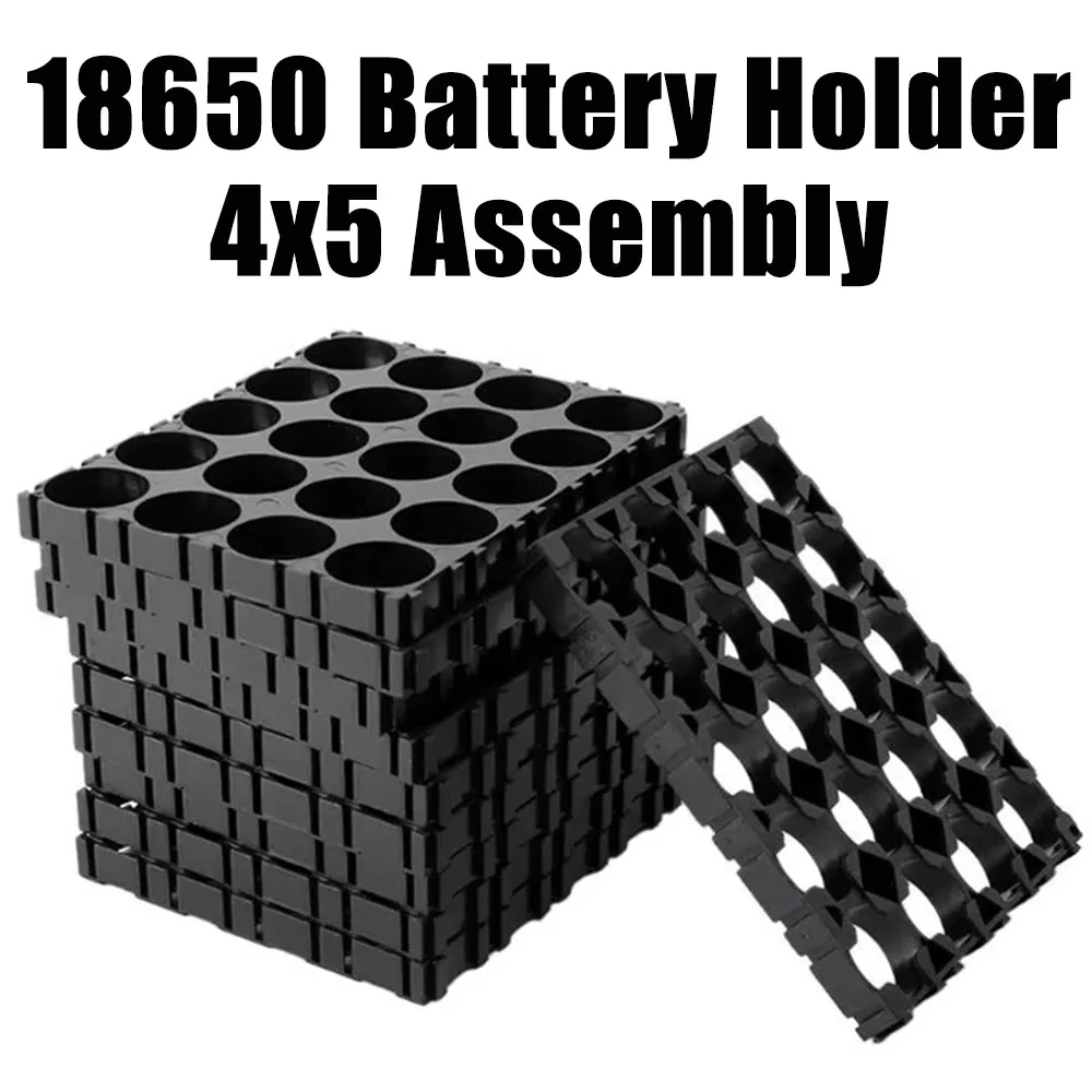 10/20/30/40/50 Pcs 18650 Lithium Battery Bracket Electric Vehicle Fixed Combination Spliceable Battery Cell Connection Bracket