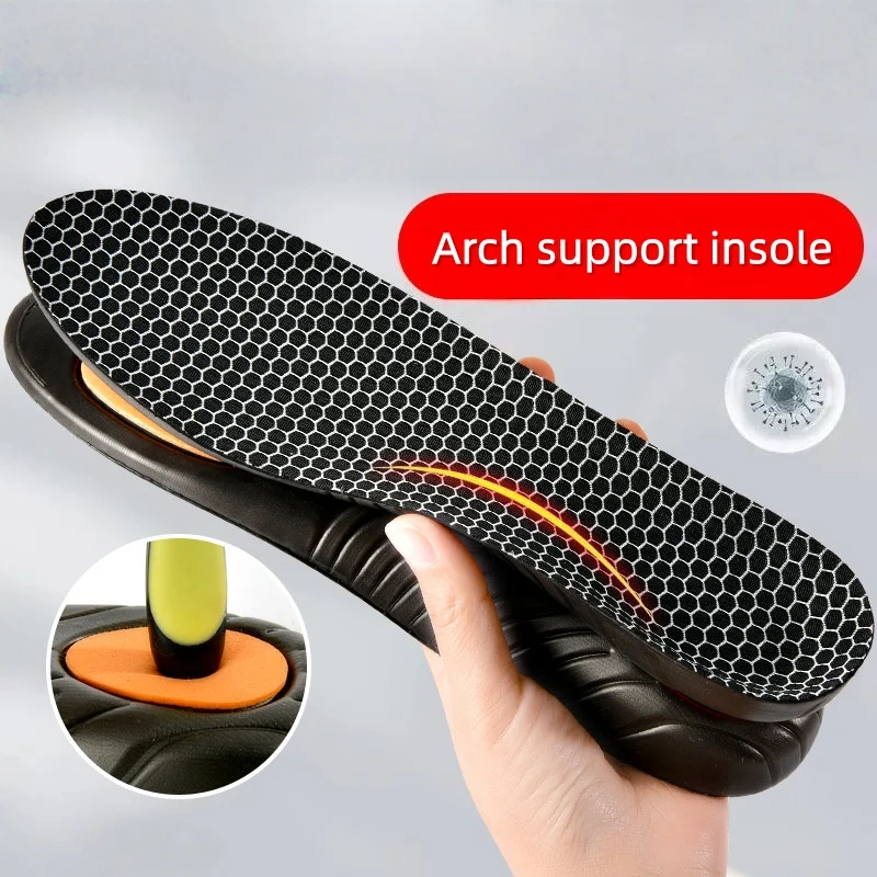 Arch Support Flatfoot Orthopedic Insoles Graphene Sweat Absorbing Shoe Insole Men Women Shock Absorption Shoe Sole Baskets Pads