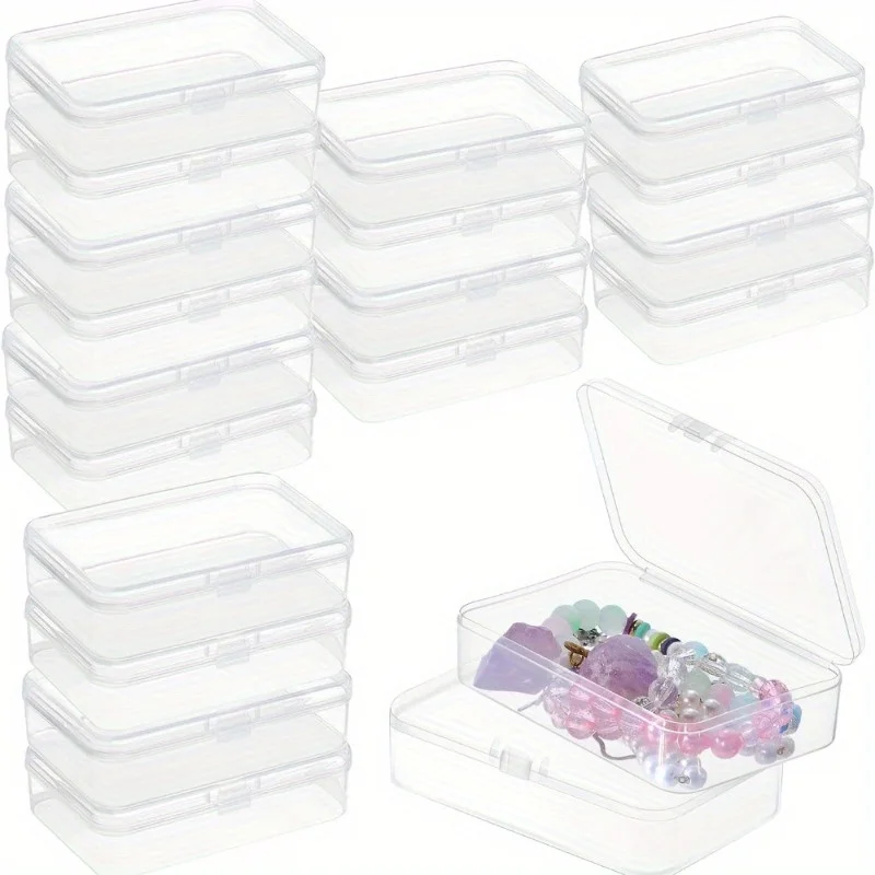 12er-Set Transparente PP-Kunststoff-Aufbewahrungsboxen Langlebige Behälter mit Sicherheitsverschlüssen für Bastelorganisation und Lagerung – Detail 5