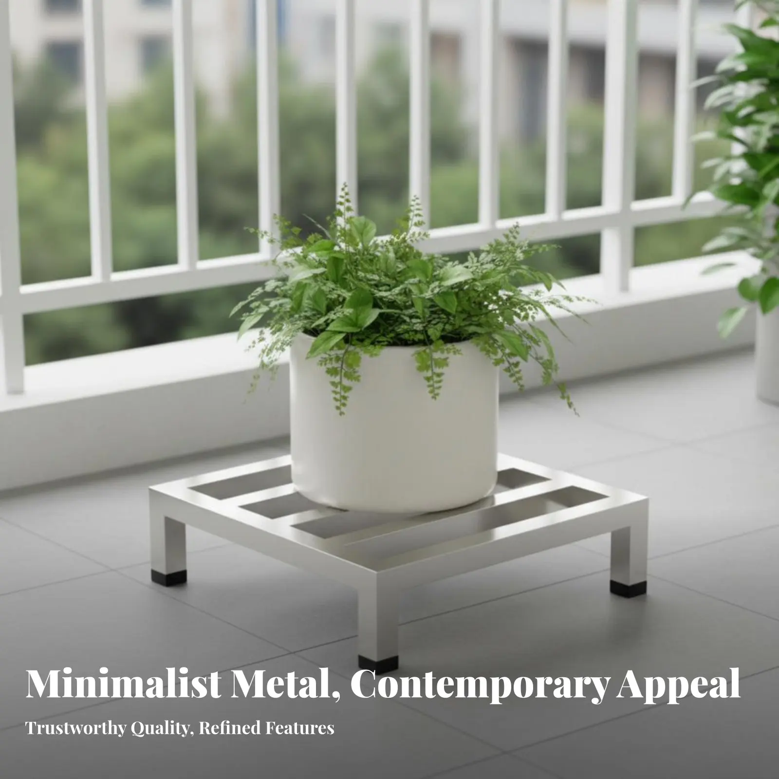 Sturdy-Duty Riser Stand Versatile Support Frame Rust-Resistant Brushed Finish for Homeowners, Restaurant Personnel, Kitchen
