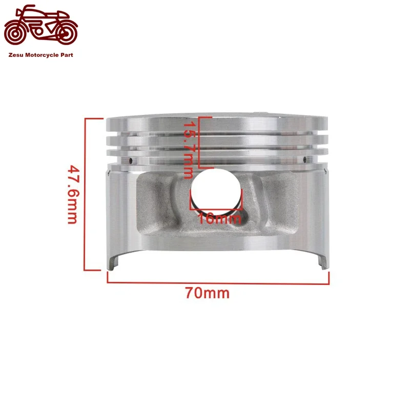 70mm 70.25mm 70.5mm 70.75mm 71mm STD +25 +50 +75 +100 Piston and Ring Kit For YAMAHA TTR230 TTR230A/B/D/E/F/G/H/J/K/L 2011-2020