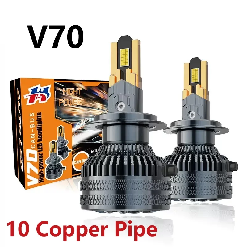 

2pcs H7 Canbus Headlamp LED Car Headlight High Power 200W 16800LM 10 Copper Pipe H8 H7 H11 9005 9006 Auto Fog Light 12V 24V