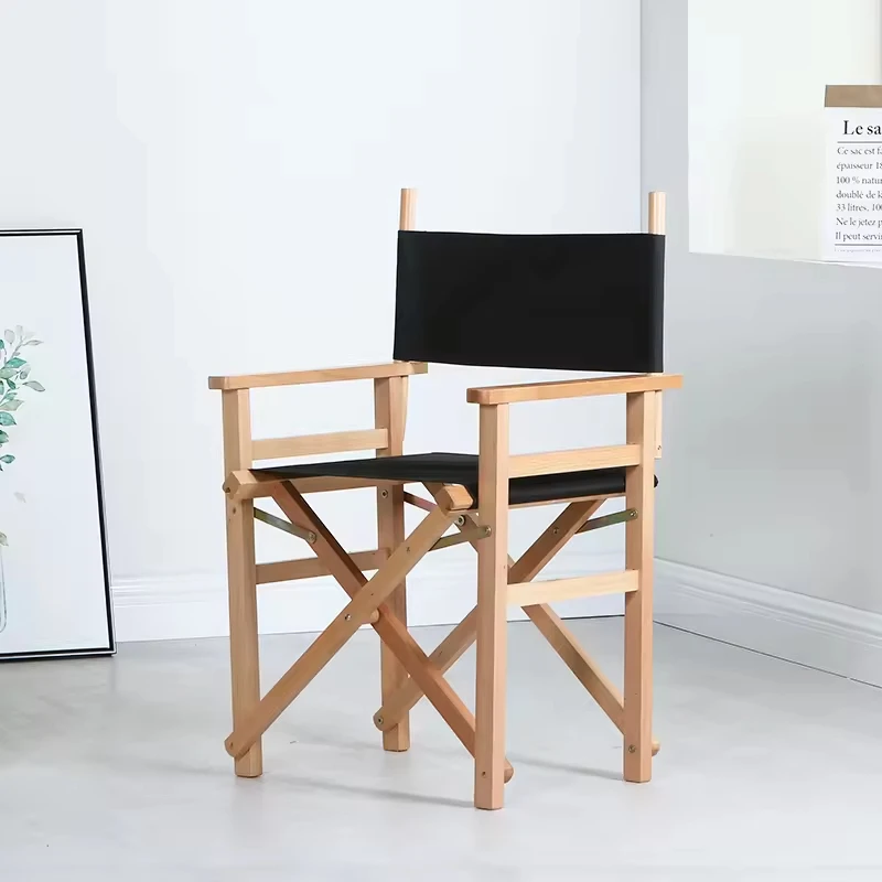 Villa Workshop Portable Easy Store Wood Chair For Outdoor Camping *High Quality Wooden Folding Directors Chair Kitchen