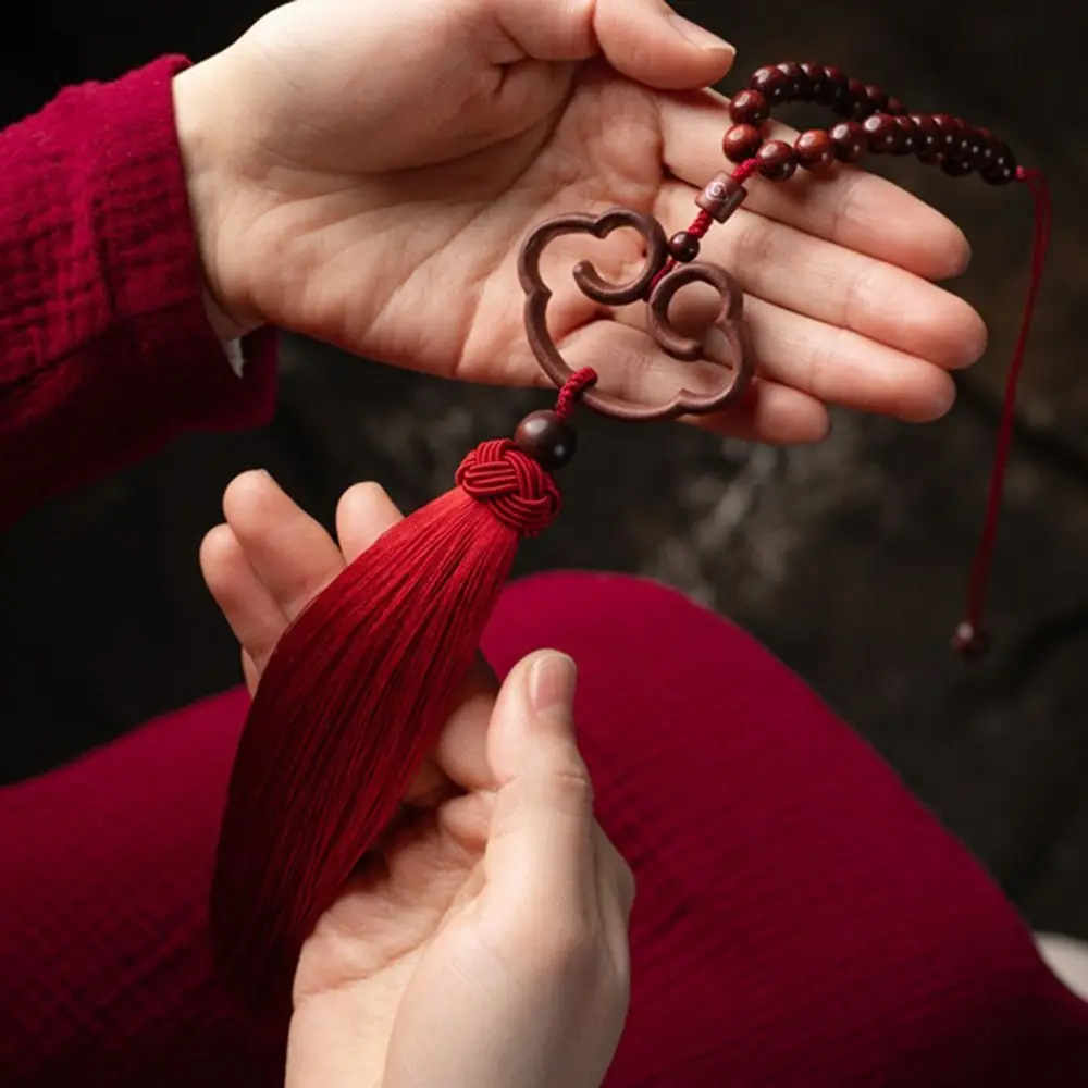 Handmade Auspicious Clouds Hanging Ornaments Chinese Style Safe and Good Luck Vehicle Rearview Mirror Pendant Exquisite