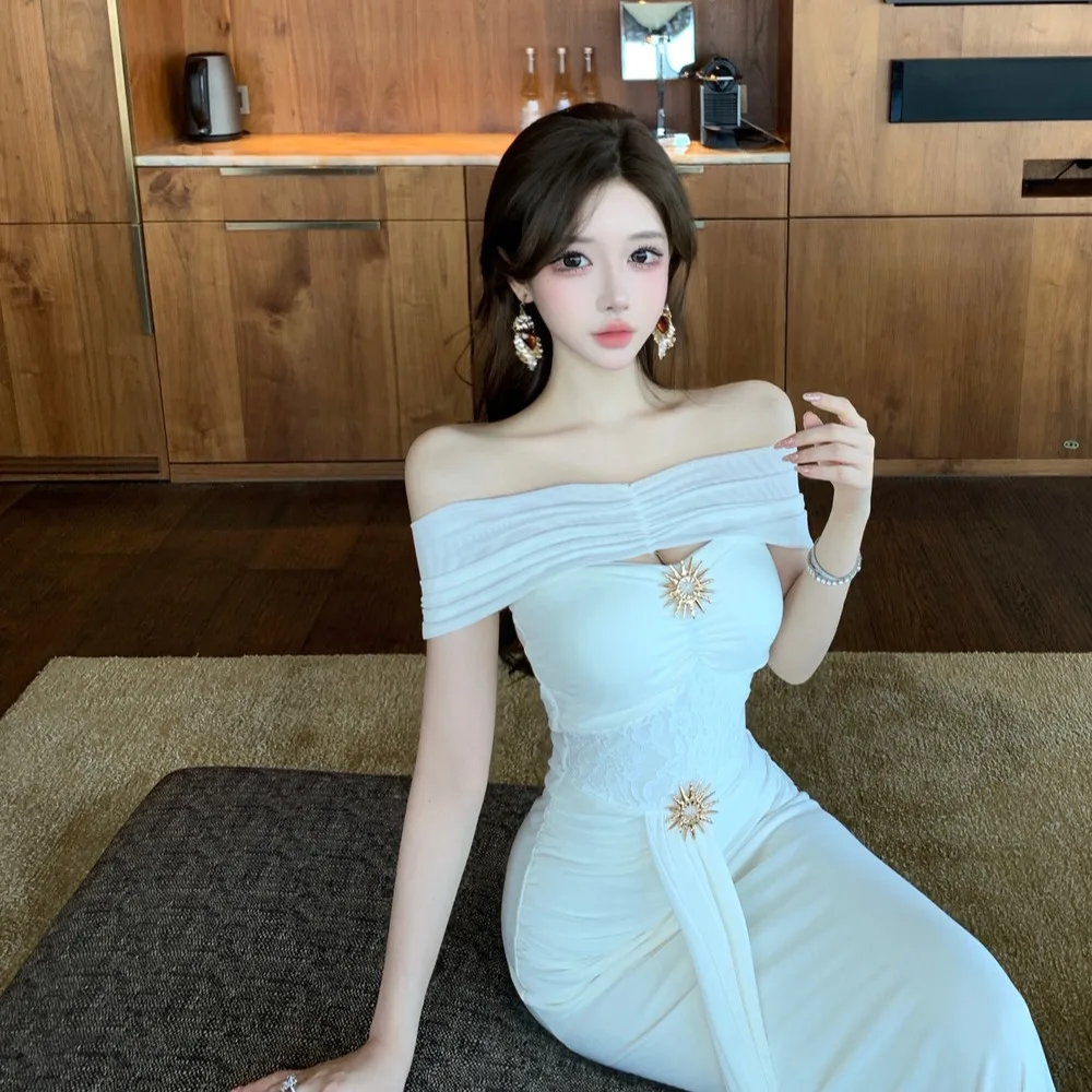 Ele Vintage Pure Desire, утягивающее талию Dr, элитное осенне-зимнее новое женское облегающее платье Faion