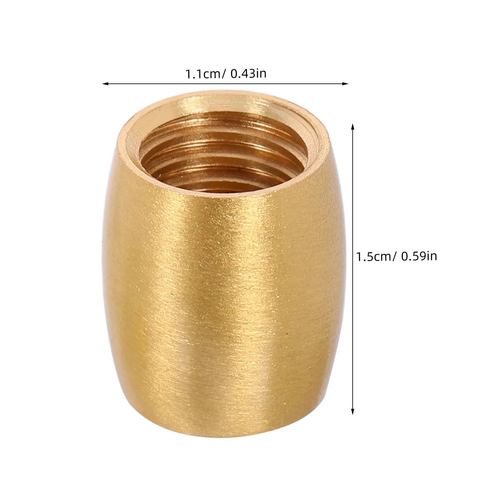 8Pcs Brass Display Feet Elegant Conical Design Polished Brass Legs for Trays Cutting Boards Furniture Wooden Chests Decorative