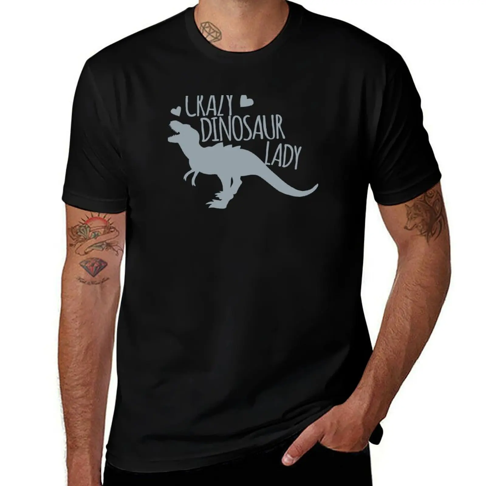 

Lady Crazy Dinosaur (Tyrannosaurus) T-Shirt Daily Casual Short Sleeve Tee Shirt