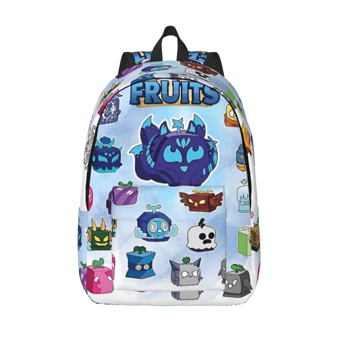 

B-Blox Game Fruits Backpack Men Women Cool High School Hiking Travel Daypack Mythical Cartoon Anime College Canvas Bags Outdoor