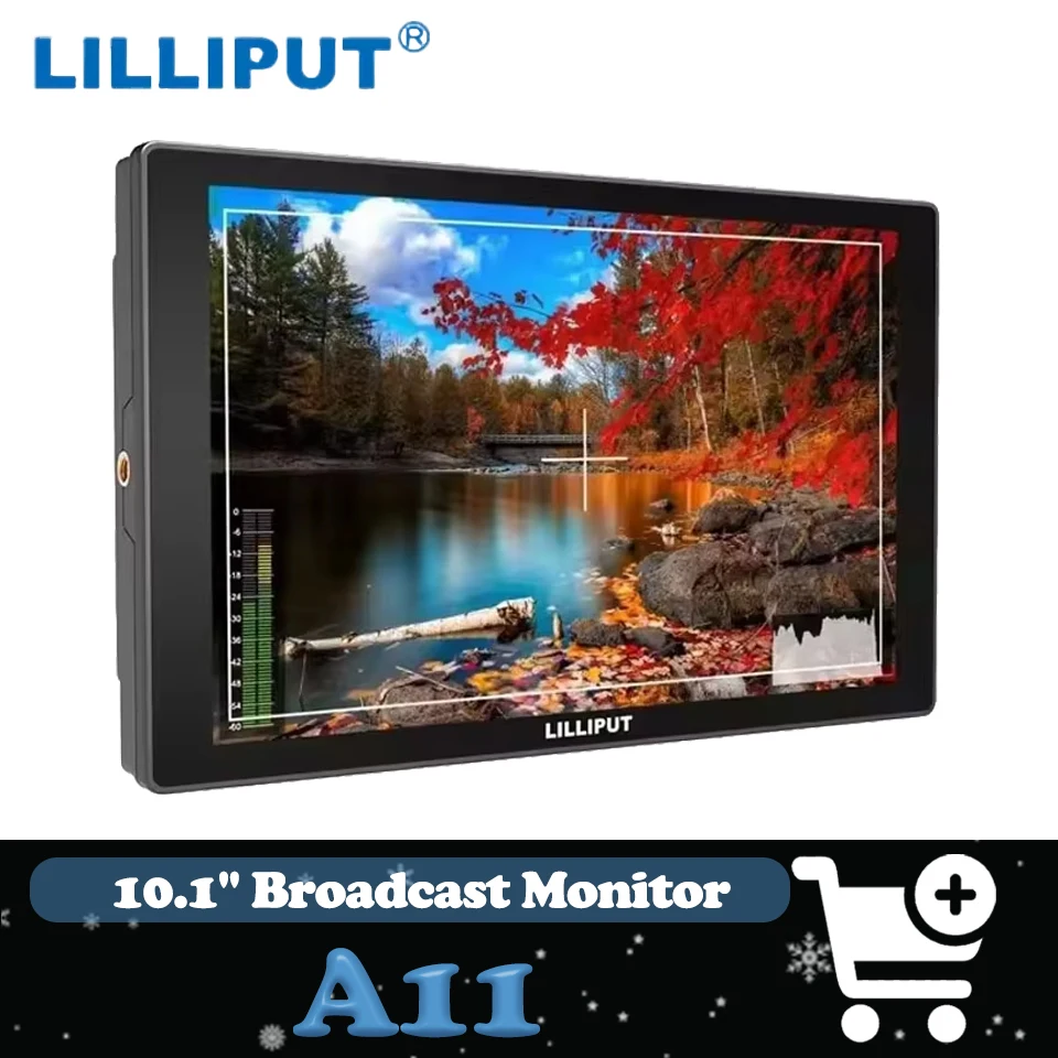 

Lilliput 10.1" A11 4K HDMI & 3G-SDI Monitor with L-Series Battery Plate 1920X1200 Filed Filmmaking Camera Monitor for DSLR
