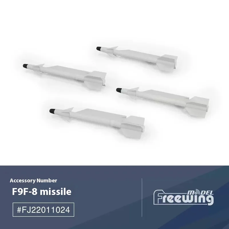 Corps d'accessoire FreFuk F9f, ailes principales, queue plate, cockpit de missiles, train d'atterrissage, couverture antarctique, structure de groupe de lumière LED, 80mm