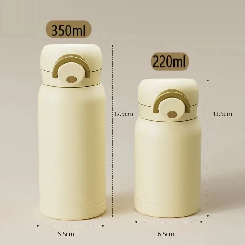 Mini Thermos Cup 220/350ml, Pocket Stainless Steel Thermal Coffee Mug, Vacuum Insulated Hot Water Bottle for Kids Gift view 5