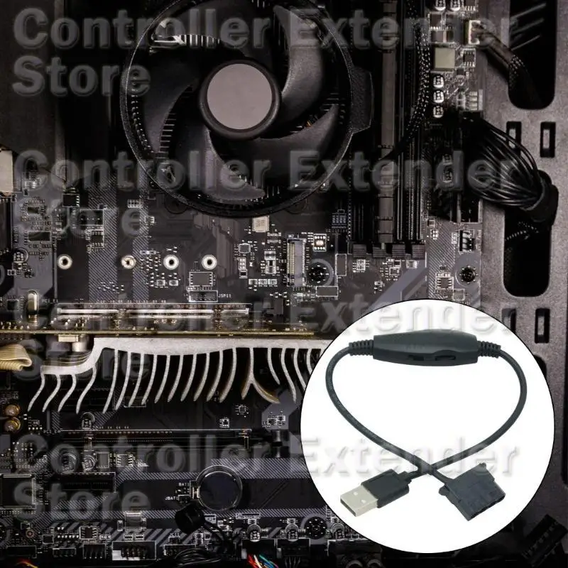 N84B USB a 4PIN PWM 5V Adaptadores alimentación ventilador USB Cable cable a 4pin adaptadores ventilador