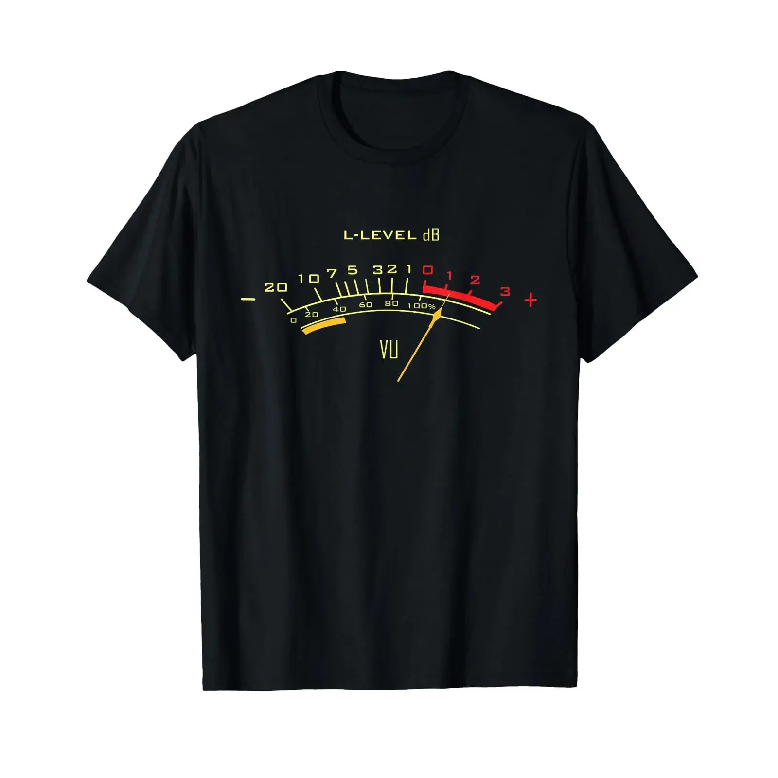 VU Meter T Shirt Sound Engineer Analog vintage Washed designer clothes Soft Stylish graphic streetwear Slightly Casual