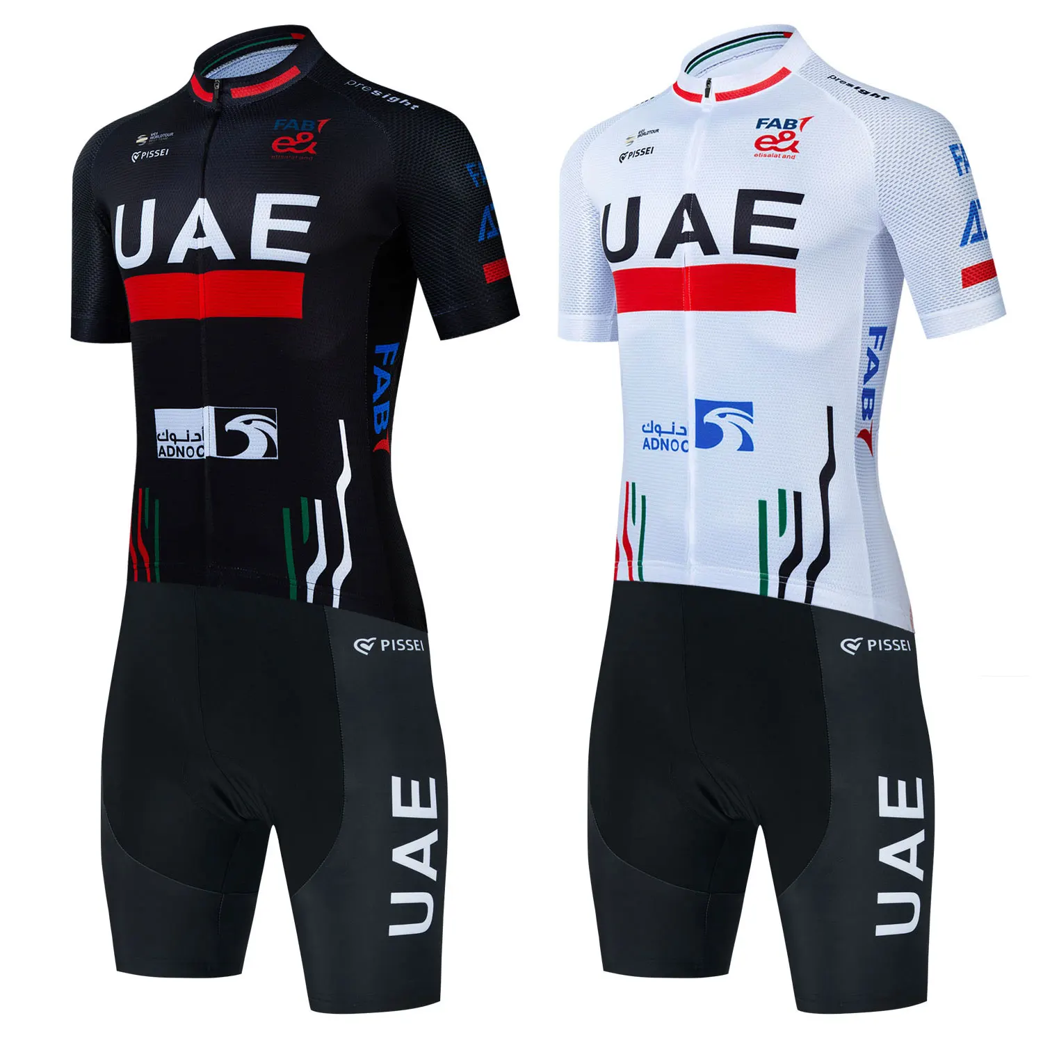 Uae Cycling Jersey Set Summer Men's Ropa Ciclismo Bicycle Cycling Clothing Breathable Mountain Bike Jersey Race Sportswear Suit