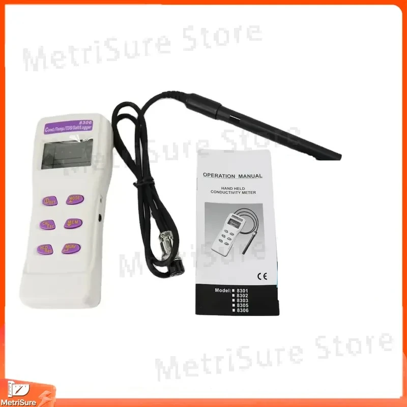 Portable Digital TDS Meter Conductivity Tester Salinity Meter Water Quality Analyzer for Aquarium Hydroponics Pool Spa
