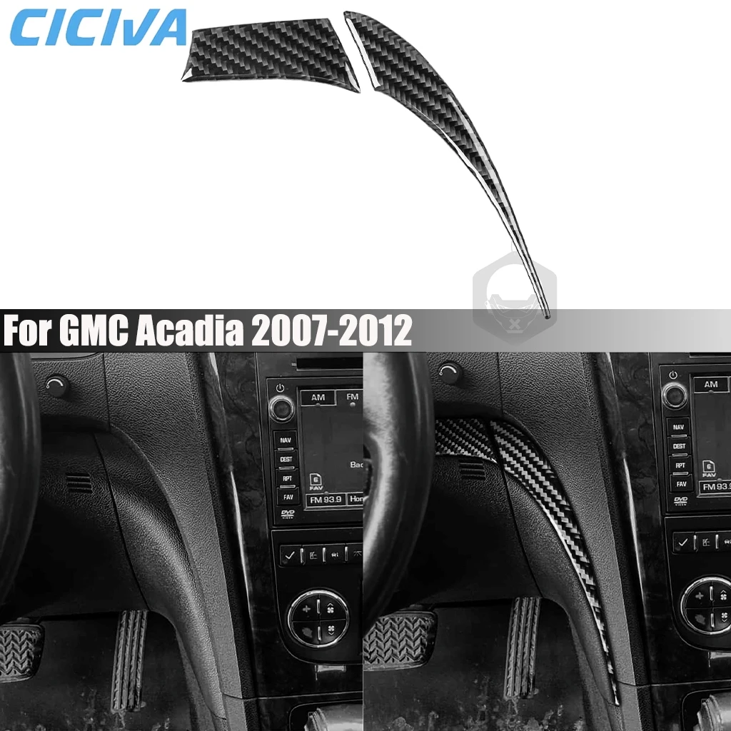 

Carbon Fiber Car Accessories Driver Dashboard Decorative Panel Interior Cover Trim Modified Sticker For GMC Acadia 2007-2012