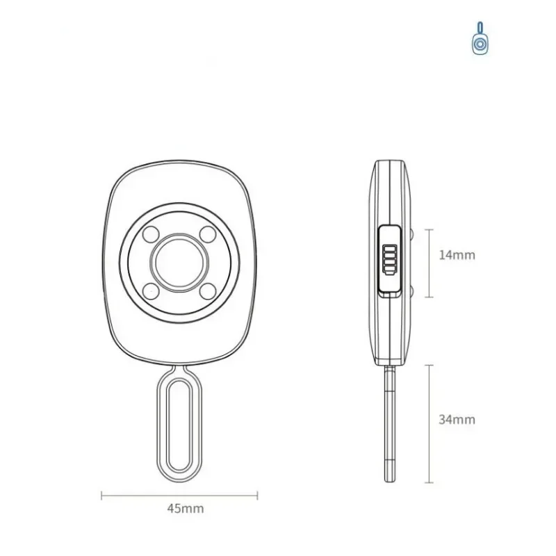 Câmera escondida portátil com Pinhole, Lens Detect Gadget, Proteção de Segurança Anti-Peeping, Novo, 2023