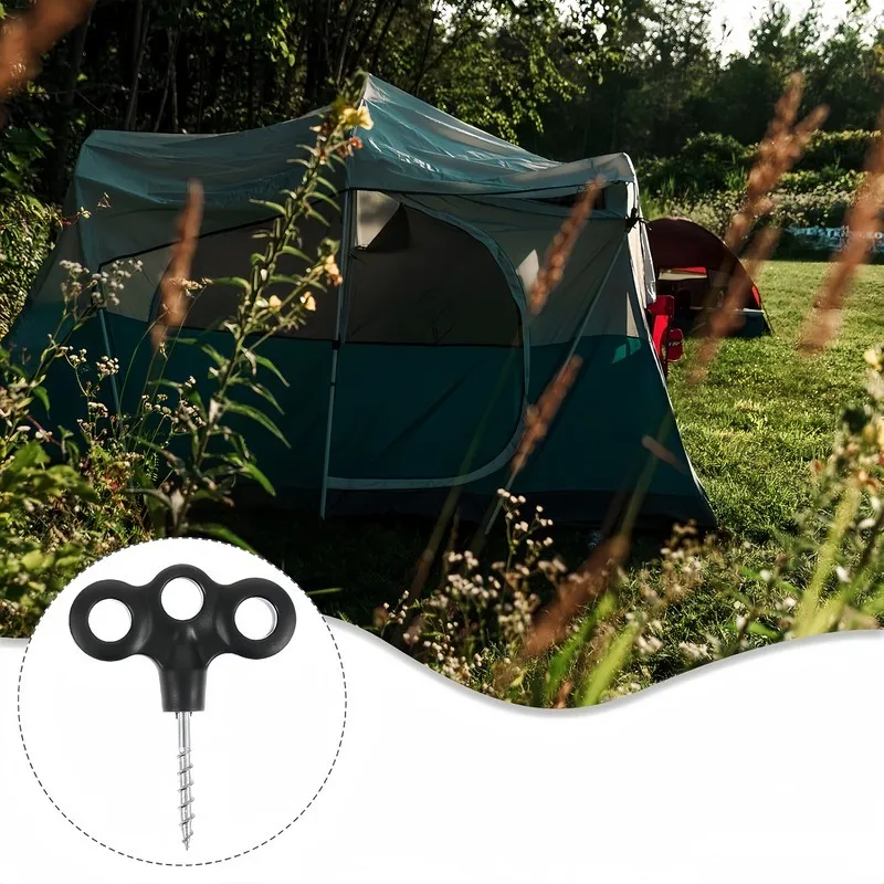34 pcs Tent Stakes Pegs, Spiral Auger Design and Wind Resistant Hold, ideal for RV Awning Anchoring, Multipurpose