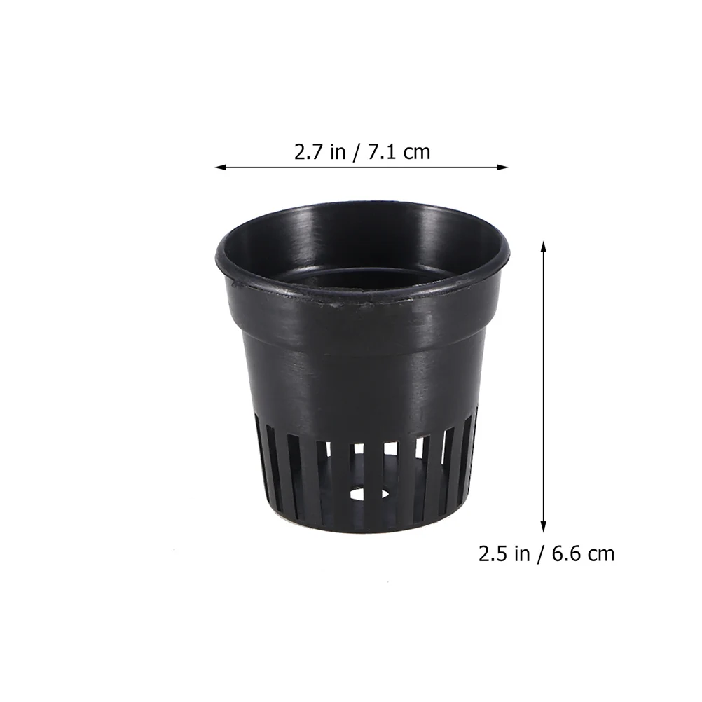

12 Pieces Plastic Pot Plant Cups Garden Net Nursery Pots Hydroponic Flowerpot Durable Corrosion Resistant Easy