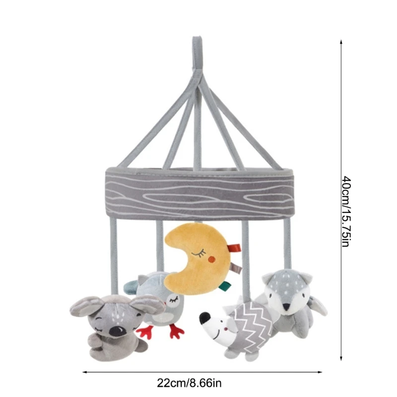 Jouet rotatif pour berceau bébé, Machine Stimulation auditive, lavable, Mobile sûr, 15UB