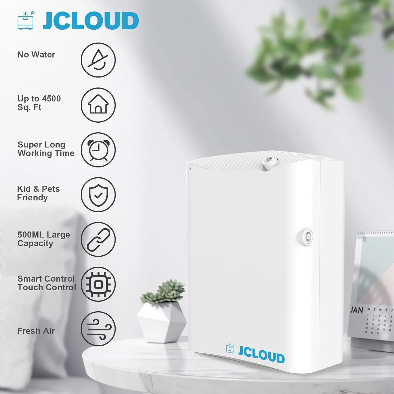 Smart Scent Air Machine Pro for Home, HVAC Scent Diffuser for Essential Oils 500ML with Cold Air Technology