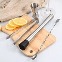 8 Inch Cocktail Muddler and Mixing Spoon, Stainless Steel Cocktail Muddler Home Bar Bartender Tool Barware Set