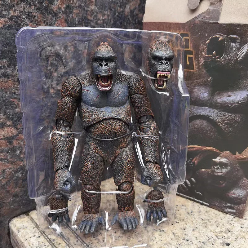 Hot Toys Boxed 2021 Movie Classic Monster King Kong Battle Axe Gorilla Joint Mobile Doll Model Toy Gift