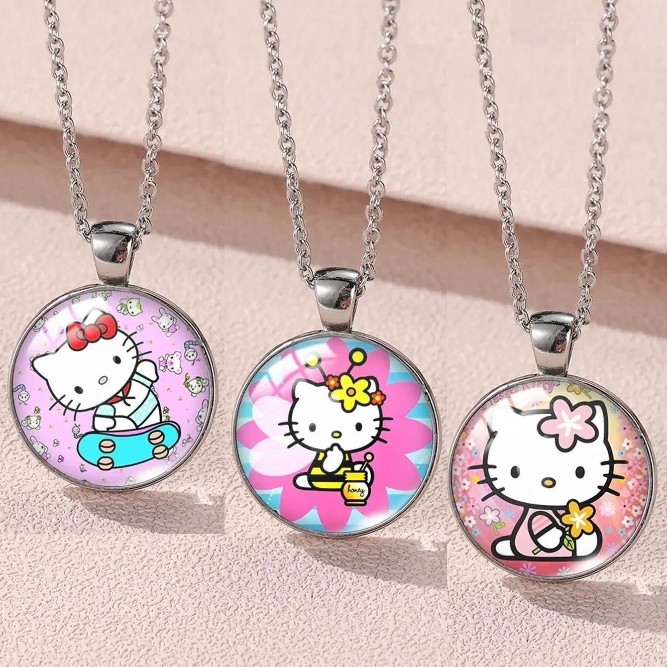 

Cute Hello Kitty Series, Children's Necklace, Fashion Accessory, Girls' Holiday Gift