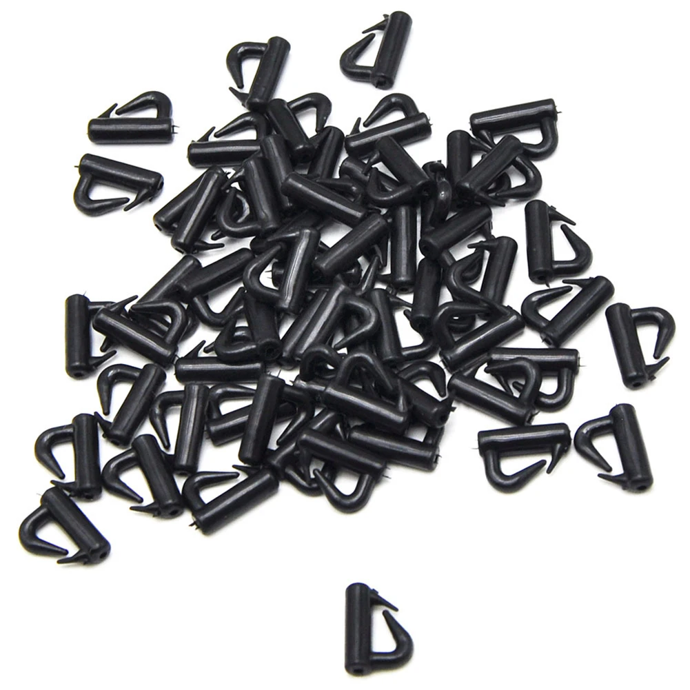 100pcs Claw Style Swivel Snap Quick Change Fork Spinner Snaps Fishing Clevis Outdoor 1.2*0.8cm Fishing Tool Accessories