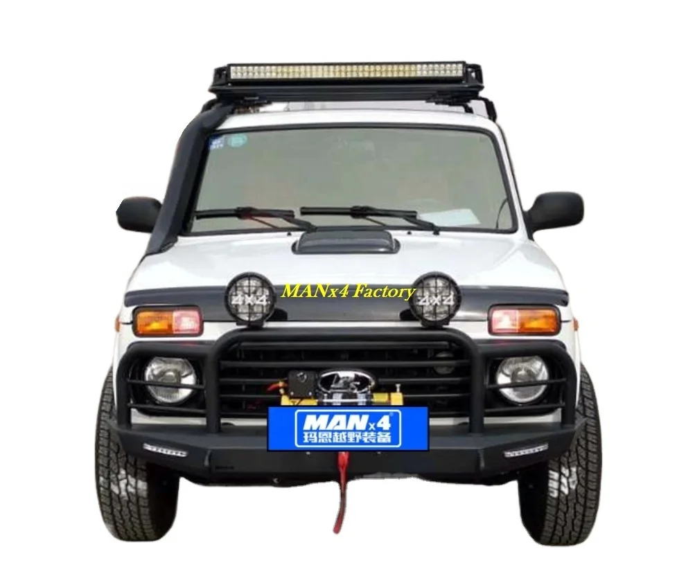 

MANx4 Steel Front Bumper Bull Bar Nudge Bar for LADA Niva