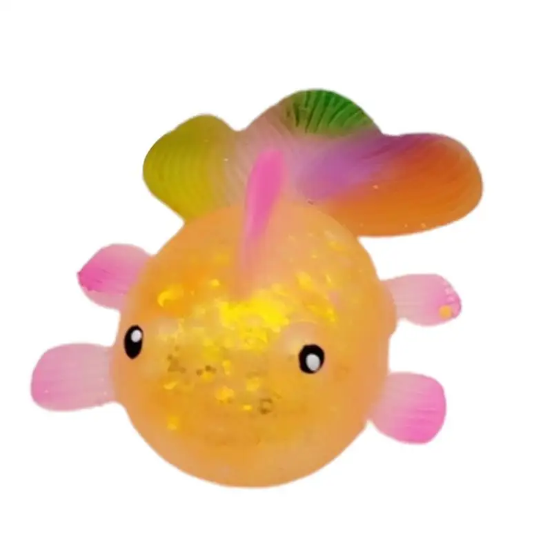 Maltose Fish Soft Toys Pinchable Colorful Animal Fish Toy Anti-Unhappiness Fish Pinchable Squeeze Toy For Family Boys Girls