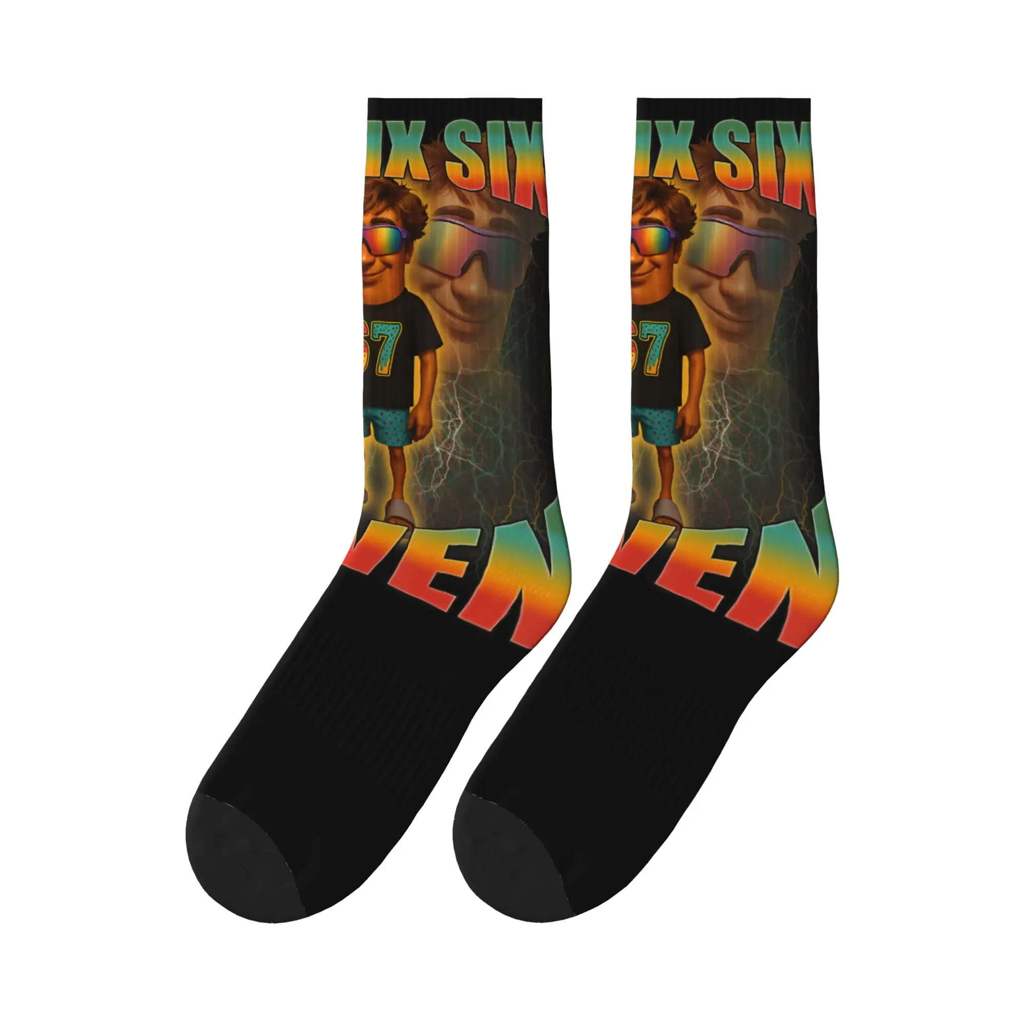

67 Ice Cream Drip Tung Tung Tung Sahur Brainrot Meme Socks Elegant Stockings Men Soft Climbing Socks Autumn Design Non Slip Sock