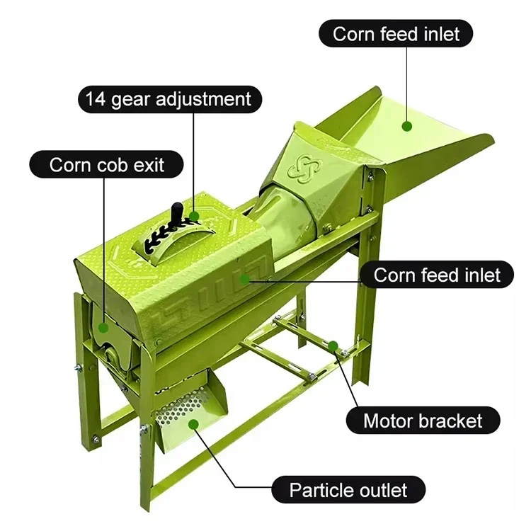 Africa Hot Selling Motor Maize Sheller/ Mini Corn Peeling Machine/ Petrol Corn Thresher Corn Threshing Machine