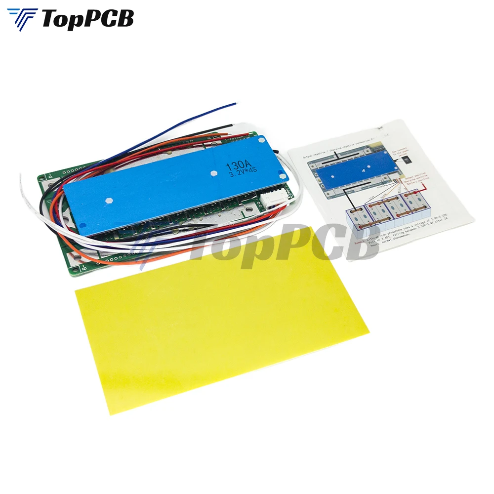 BMS 4S 12.8V 130A LifePo4 Lithium Battery Protection Board Battery Cell Packs Balance Motorcycle Car Start RV Inverter