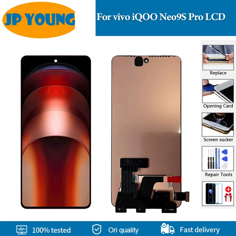 

6.78" AMOLED For vivo iQOO Neo9S Pro LCD Display V2339FA Touch Screen Digitizer Assembly For vivo iQOO Neo 9S Pro Replacement