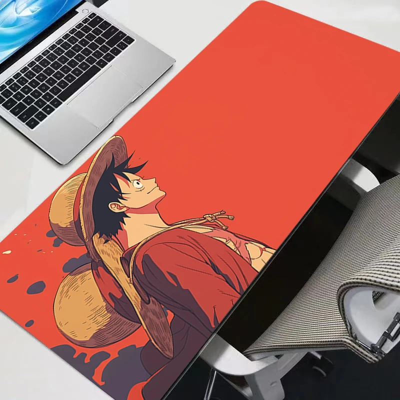 Big Mouse Pad Anime One Piece Gamer Computer Mousepad Gaming Accessories Tablet Varmilo Keyboard durable anime Mausepad