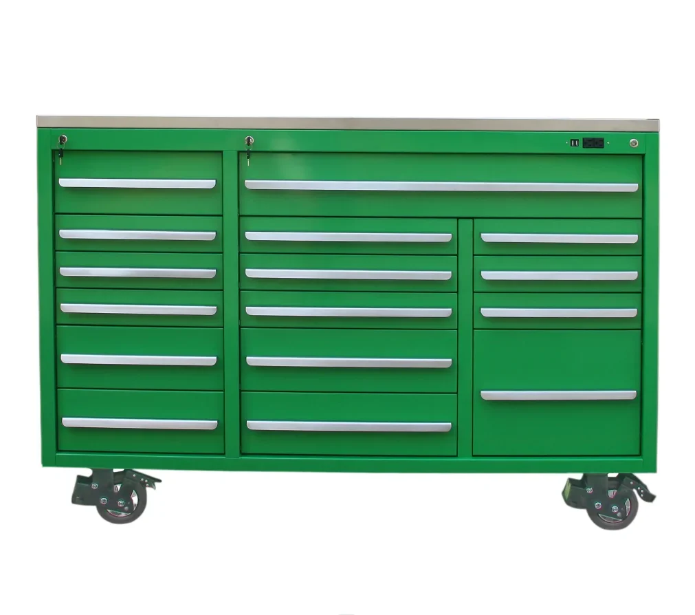 Heavy duty 16 drawers garage workshop 72inch tool cabinet drawer tool box/tool chest/tool cabinet work bench