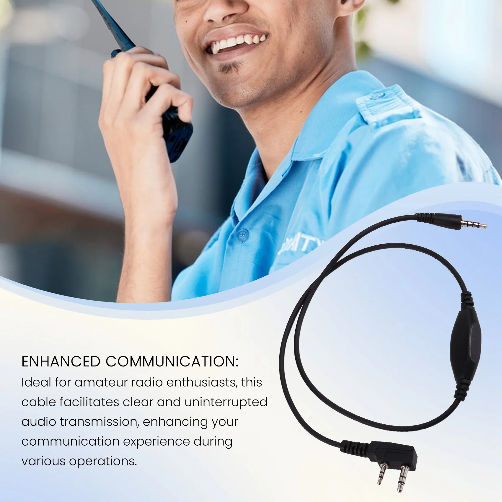 APRS to K1 Cable Audio Interface Line Walkie Talkie Connection Cable for APRSpro APRSDroid