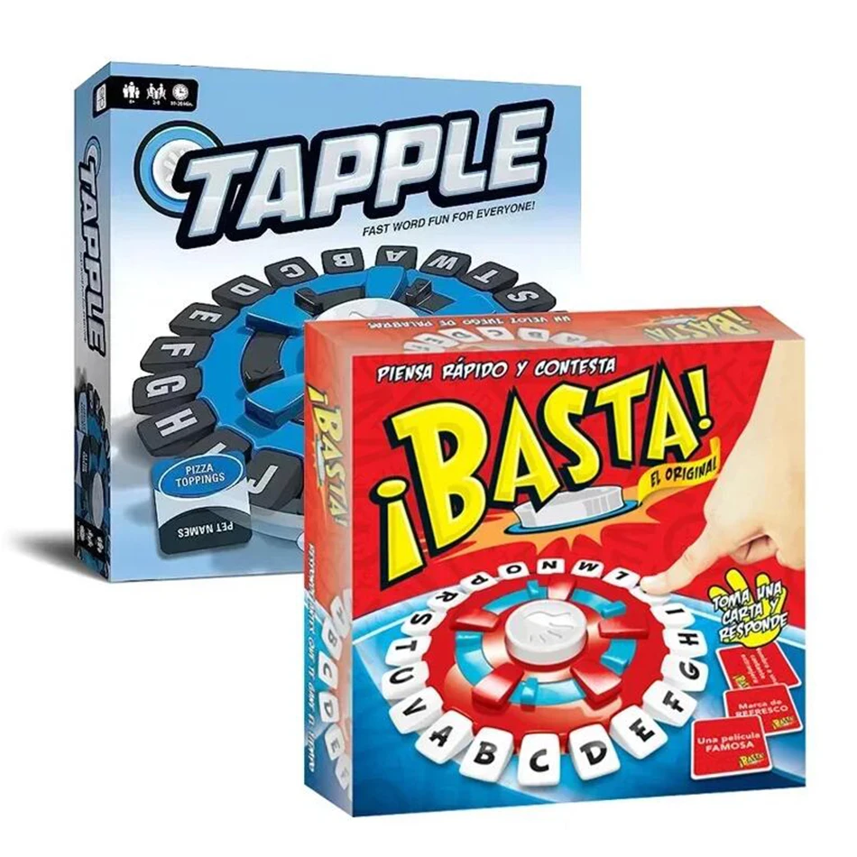 IN STOCK! Tapple Word Game Fast-Paced Family Board Game The Quick Thinking Letter Pressing Game For Children Puzzle Learn Basta