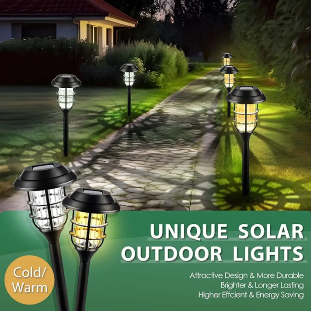 Solar Powered Solar Lawn Lights Soft Light Easy Installation Outdoor Garden Lights Plug-in Design Energy Saving Landscape Lights