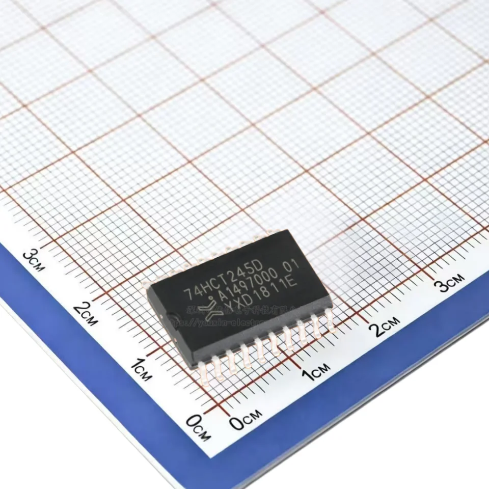 10PCS/original genuine 74HCT245D, 653 SOIC-20 tri state output eight bus transceiver chip
