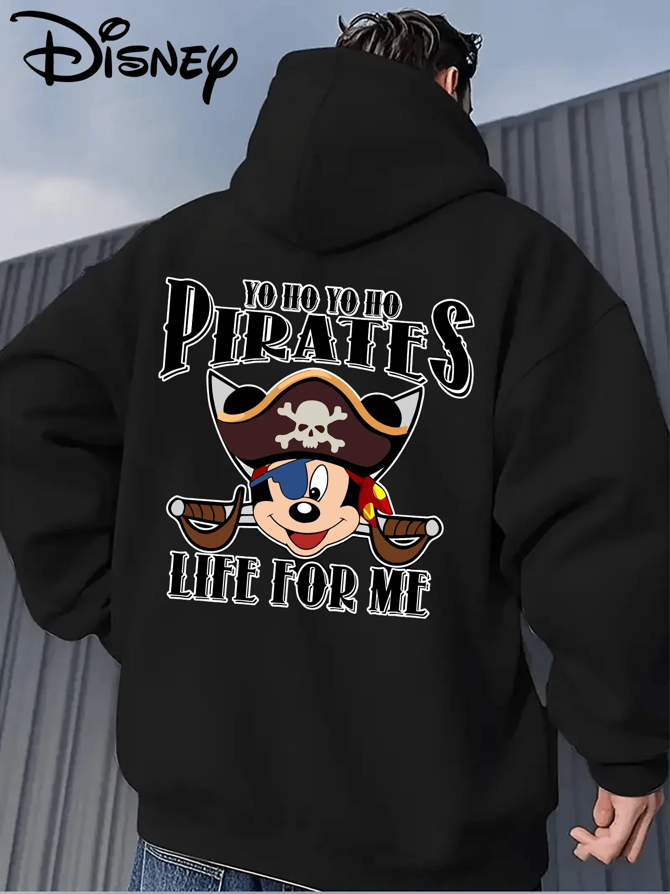 ديزني ميكي ماوس الرجال هوديي الخريف الشتاء عارضة للجنسين البلوز البلوز رياضية الملابس هودي المتضخم الشارع الشهير