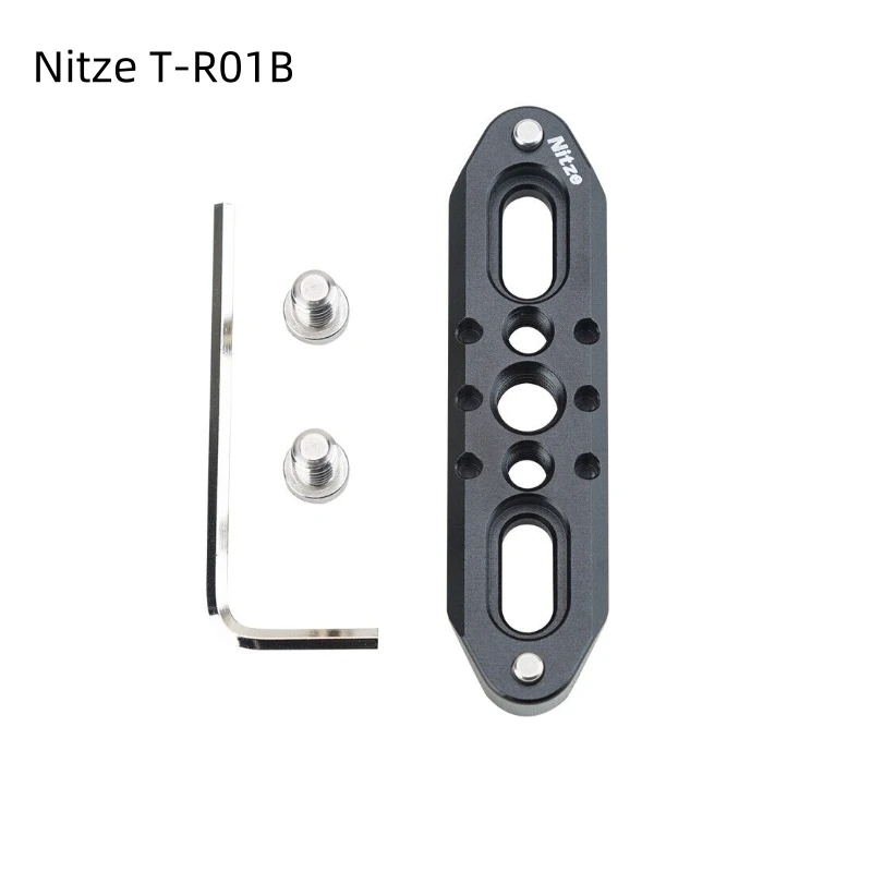 Nitze T-R01B Extension arm NATO Rail Plate for DSLR Camera Cage Top Handle Red Komodo