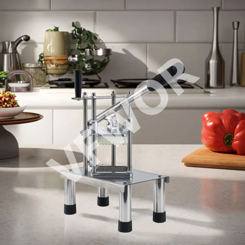 Manual Vertical Fries Cutter Small Cucumber New Potato French Fry Cutter Restaurants Hot Selling Fruit Bar Cutting Machine