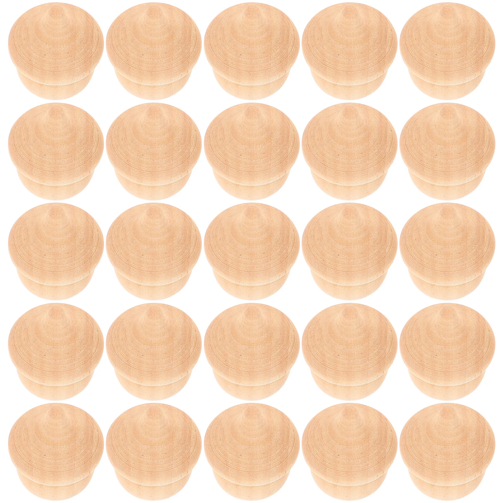 

30pcs Wooden Acorns Unfinished Diy Craft For Kids Educational Sorting Counting Game Decor Wedding Ornament Charm Pendant Cake